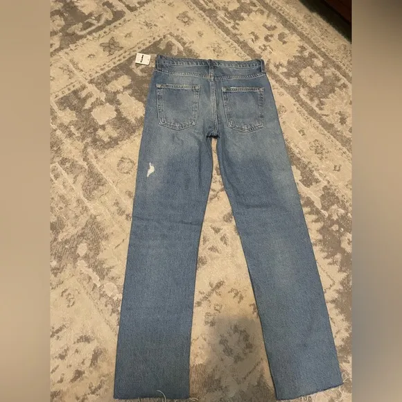 - Free people distressed knee with already edge bottoms