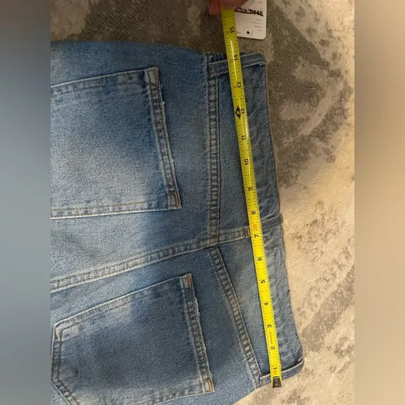 - Free people distressed knee with already edge bottoms