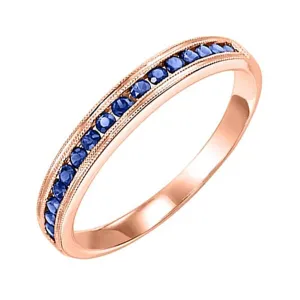 14KT Pink Gold Classic Book Stackable Fashion Ring