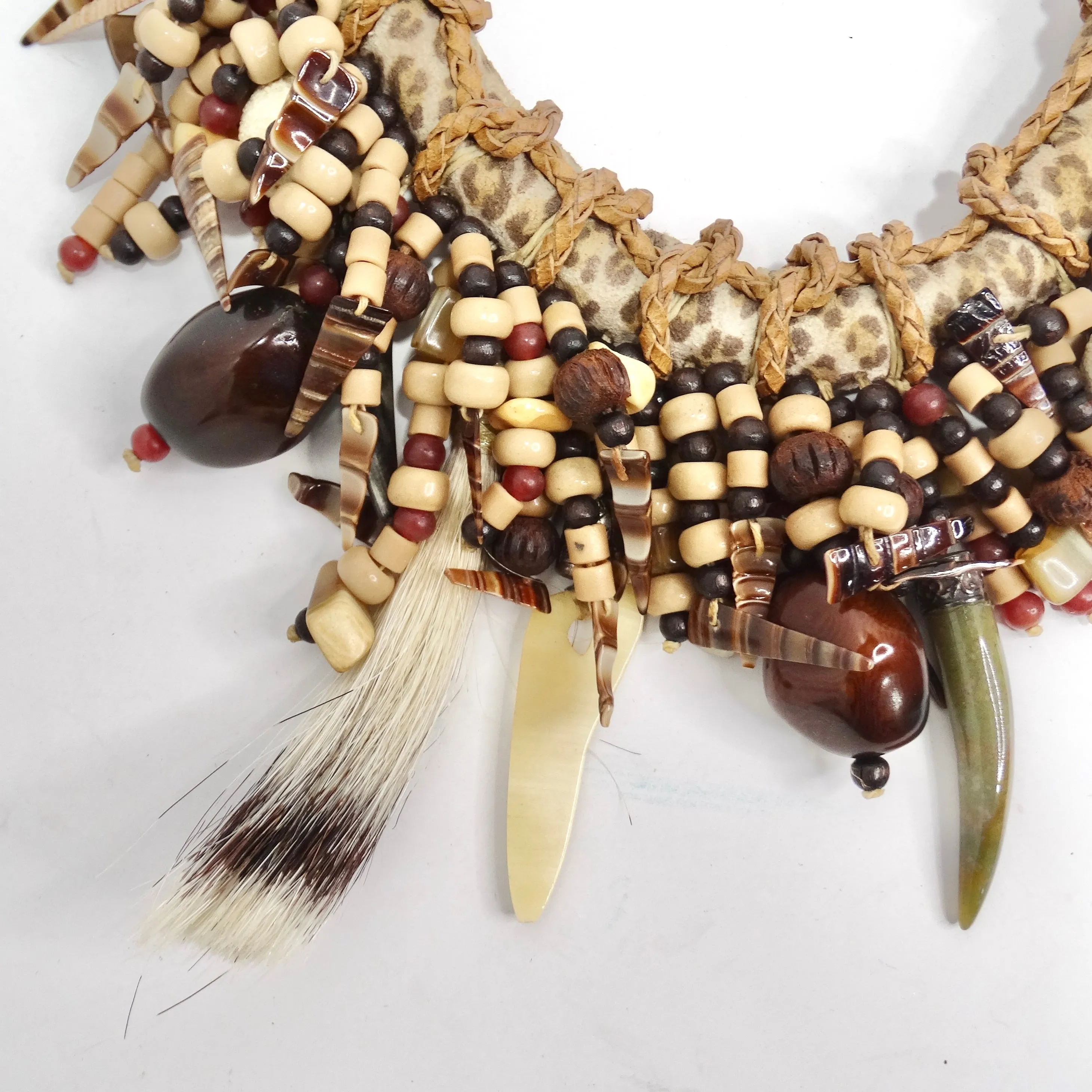 1940 African Multi Gemstone Beaded Necklace