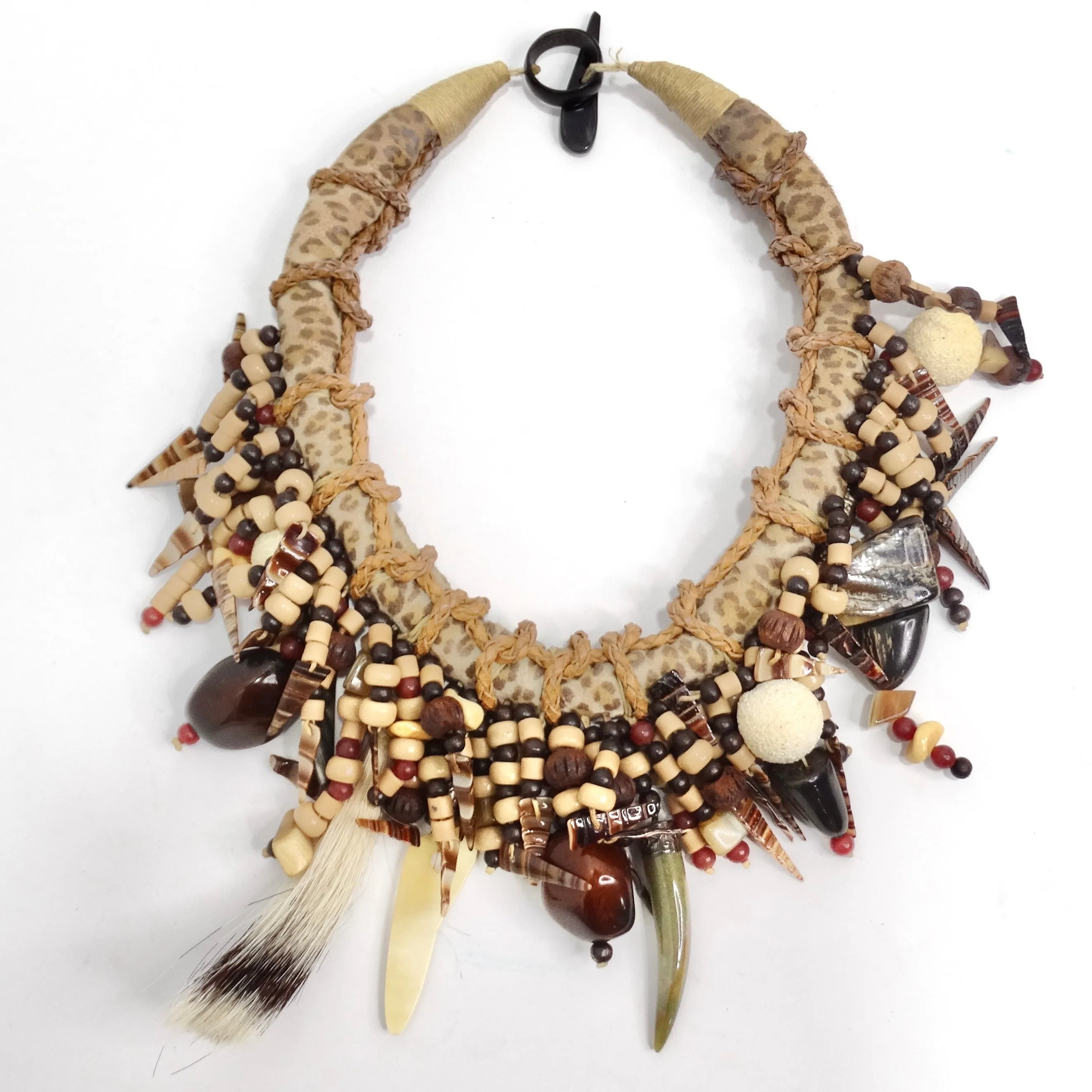 1940 African Multi Gemstone Beaded Necklace