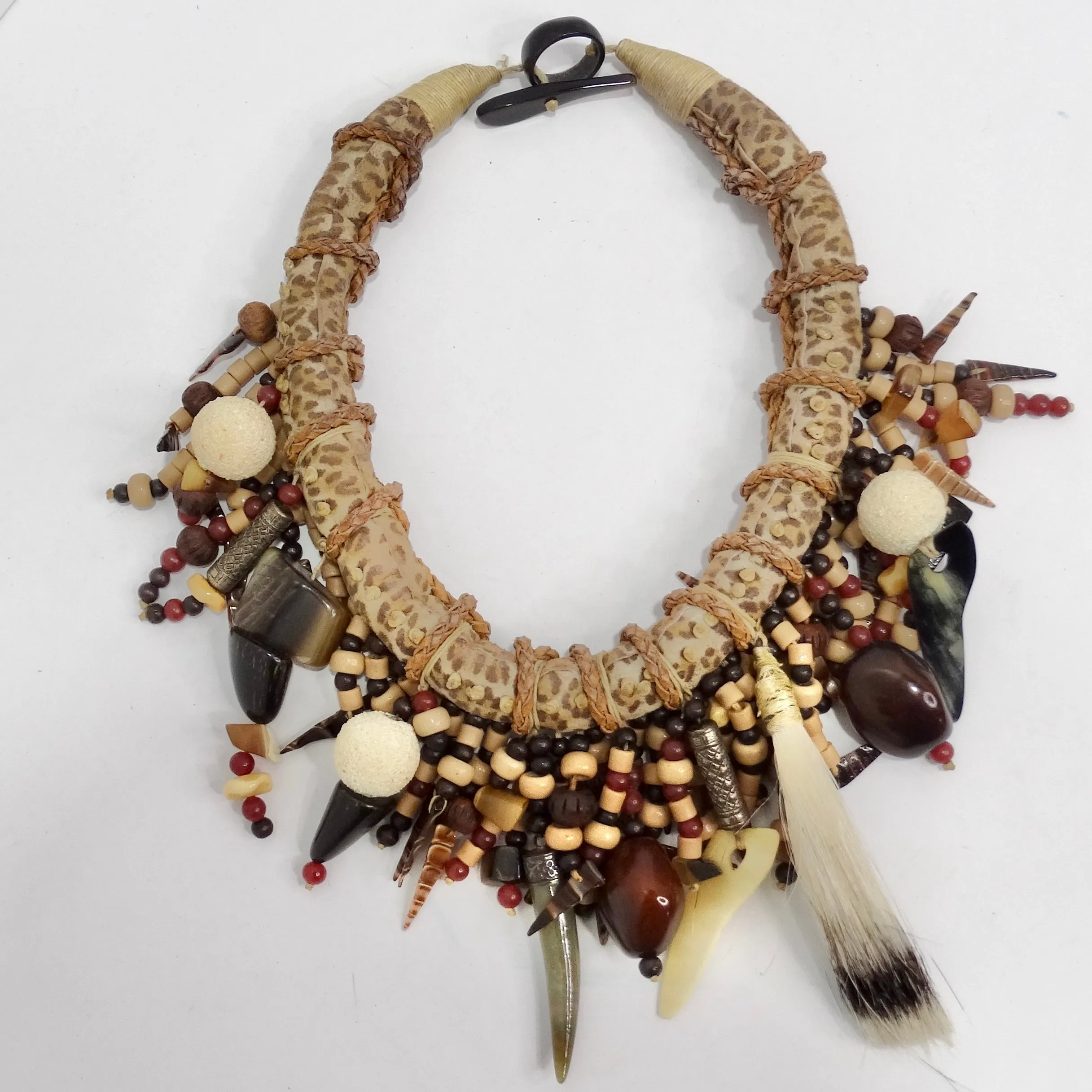 1940 African Multi Gemstone Beaded Necklace