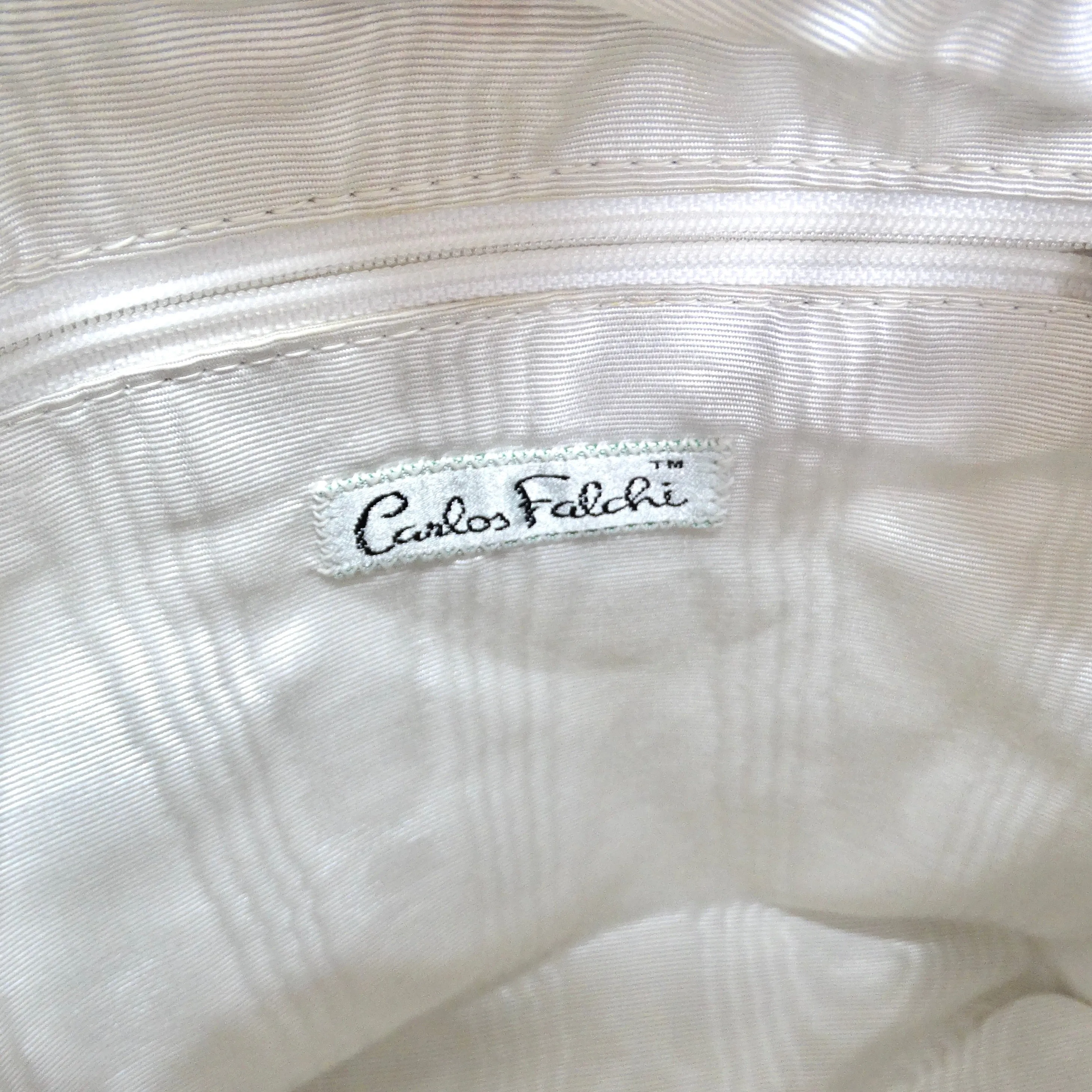 1980s Carlos Falchi Drawstring Crossbody Bag