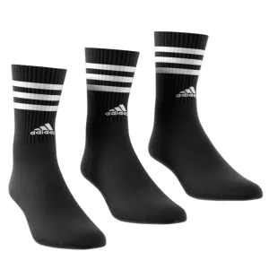 Adidas 3-Stripes Cushioned Crew Socks 3 Pairs - Black/White