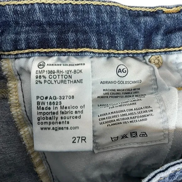 Adriano Goldschmied AG Legging Ankle Jeans in Medium Wash Size 27