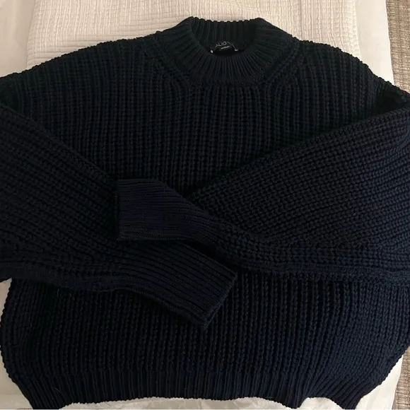 ALIGNE Navy Wool Sweater