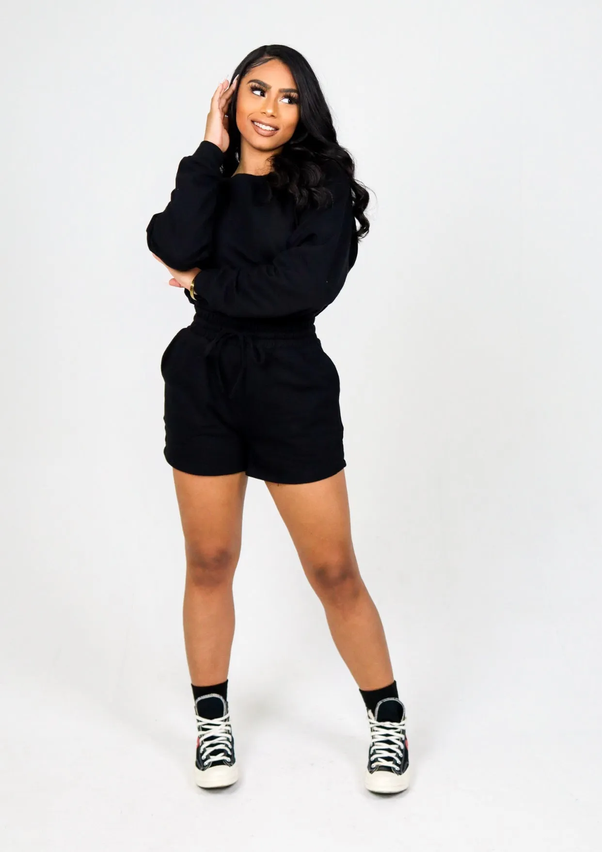 Ally Short Set (Black) FINAL SALE