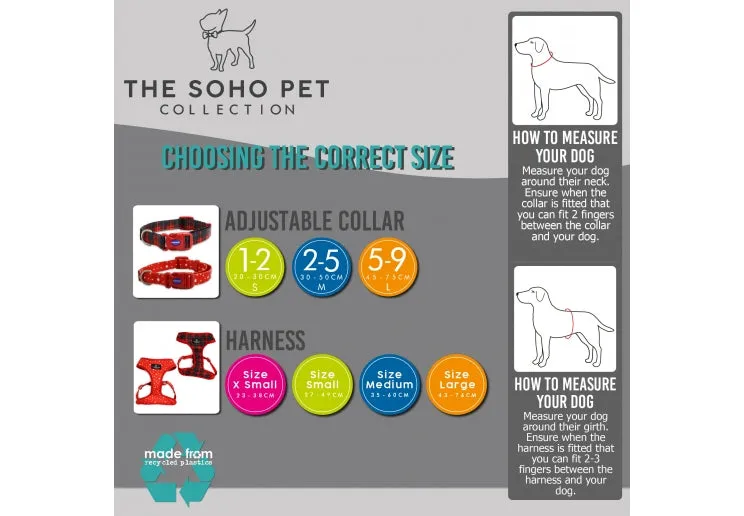 Ancol Soho Nylon Adjustable Collar - Dalmatian