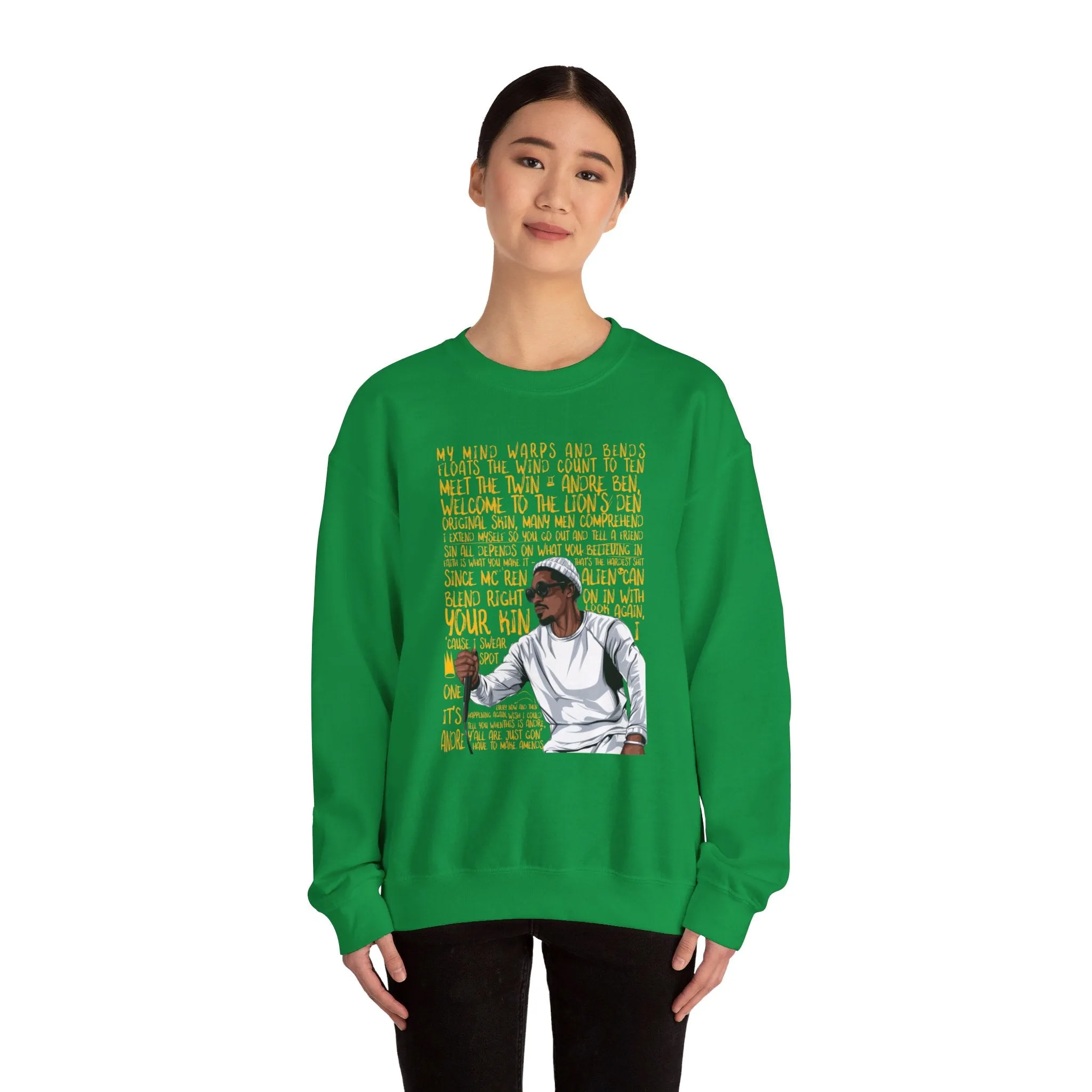 Andre 3000: Unisex Heavy Blend™ Crewneck Sweatshirt