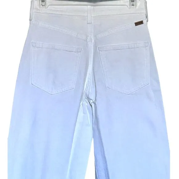 AYR The Beat Barrel Ankle Crop Jeans Tofu White-Size 23