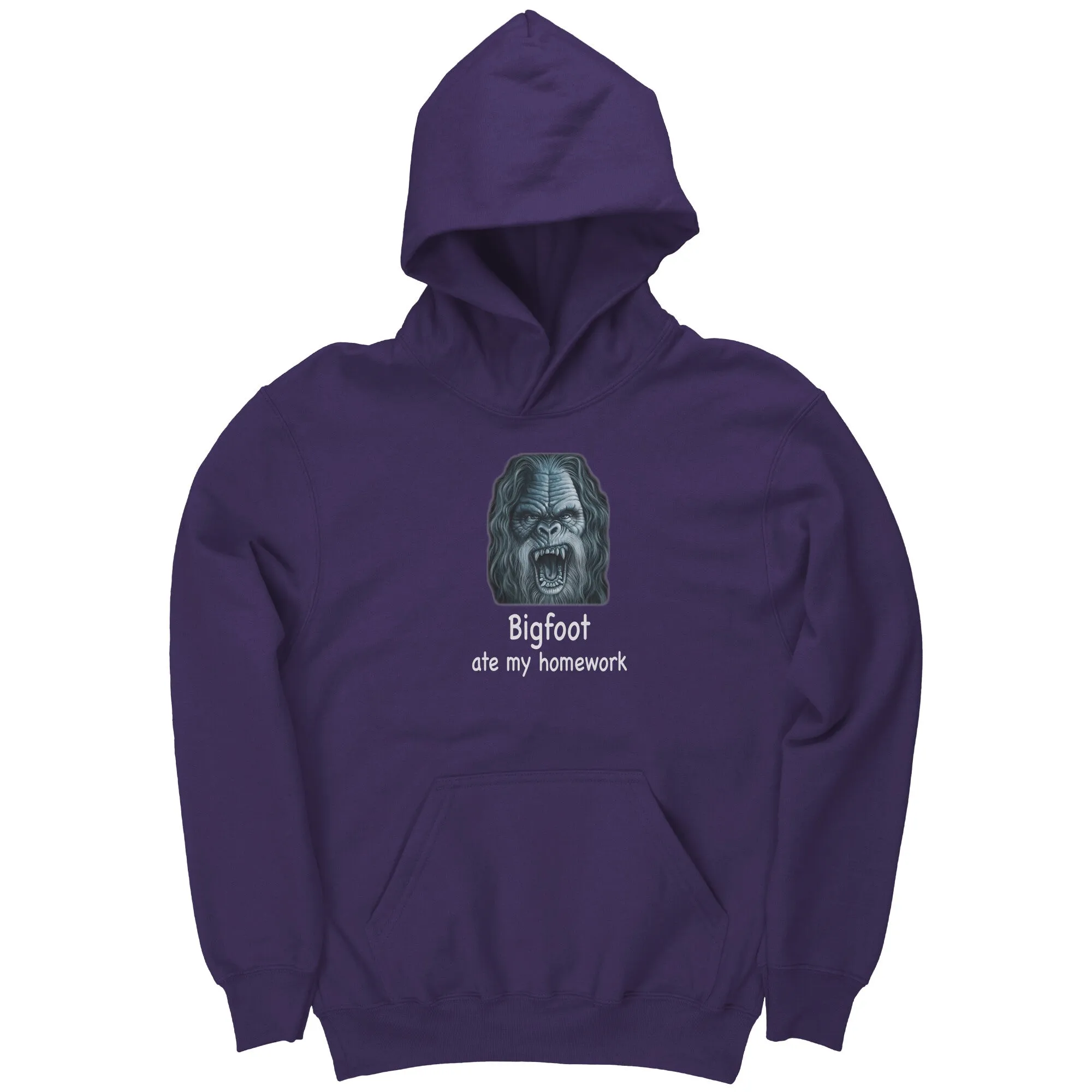 Bigfoot Ate My Homework Youth Hoodie