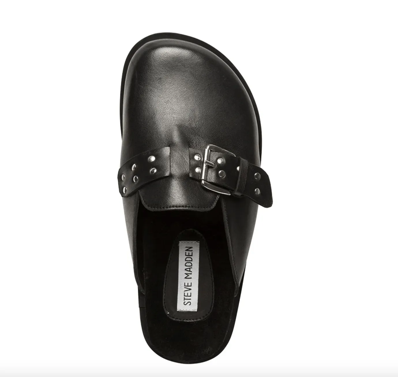 Black leather Evergreen mules - Steve Madden