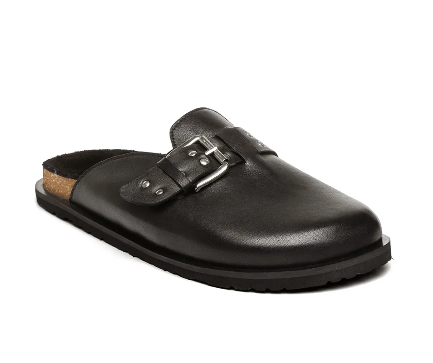 Black leather Evergreen mules - Steve Madden