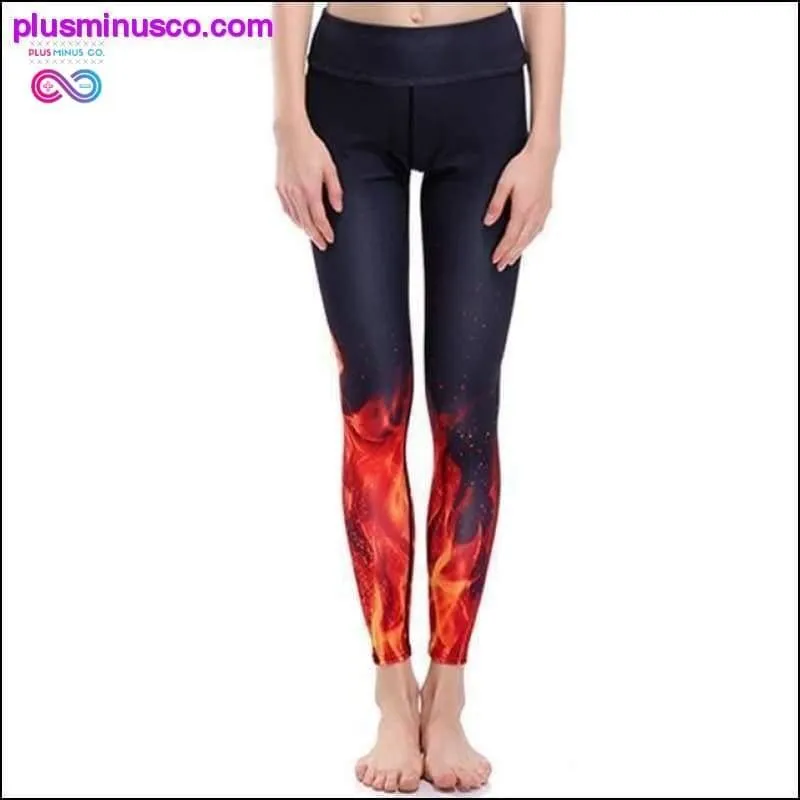 Blue Green Weed Leaf Prints Elastic Slim Fitness Workout