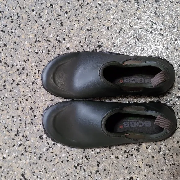 Bogs Basin Chelsea Boot Men's Size 8 Waterproof Rubber Green Ankle