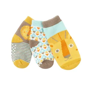 Buddy Baby 3 Pair Sock Set - Leo the Lion