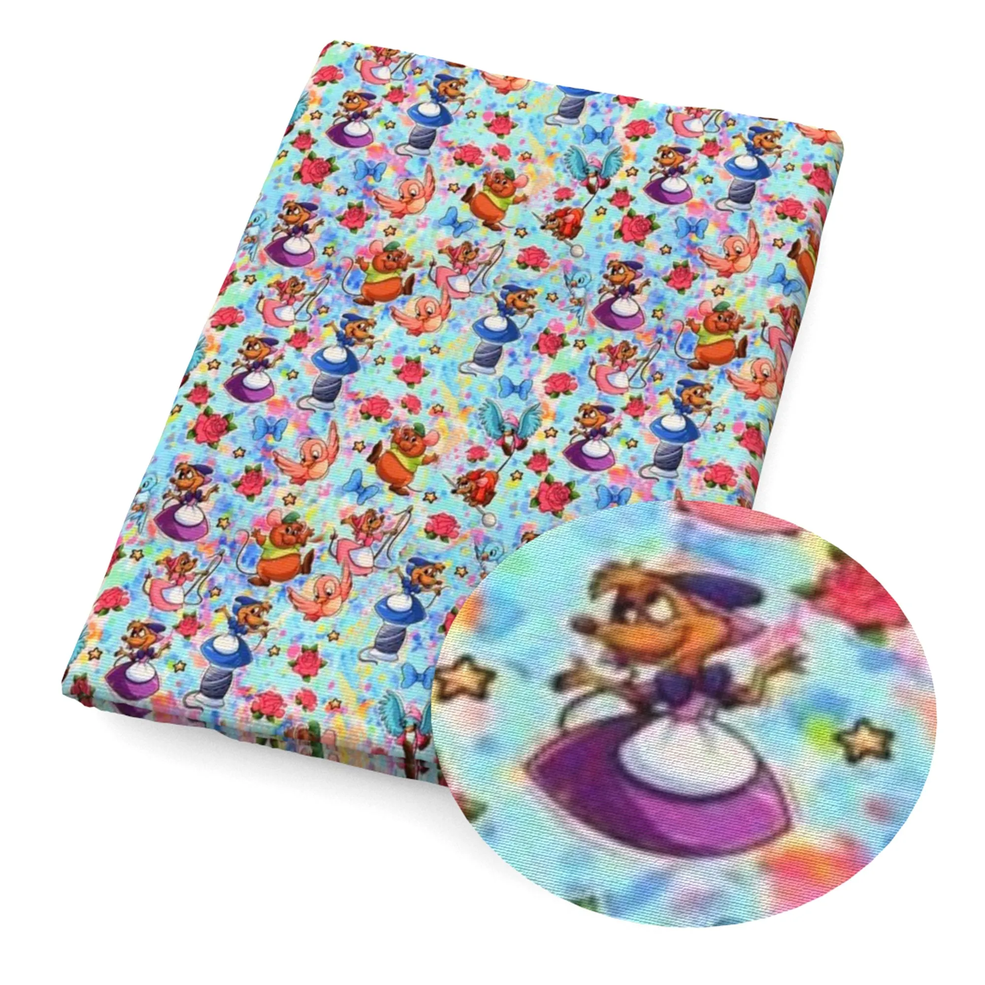 Cartoon Theme Printed Fabric