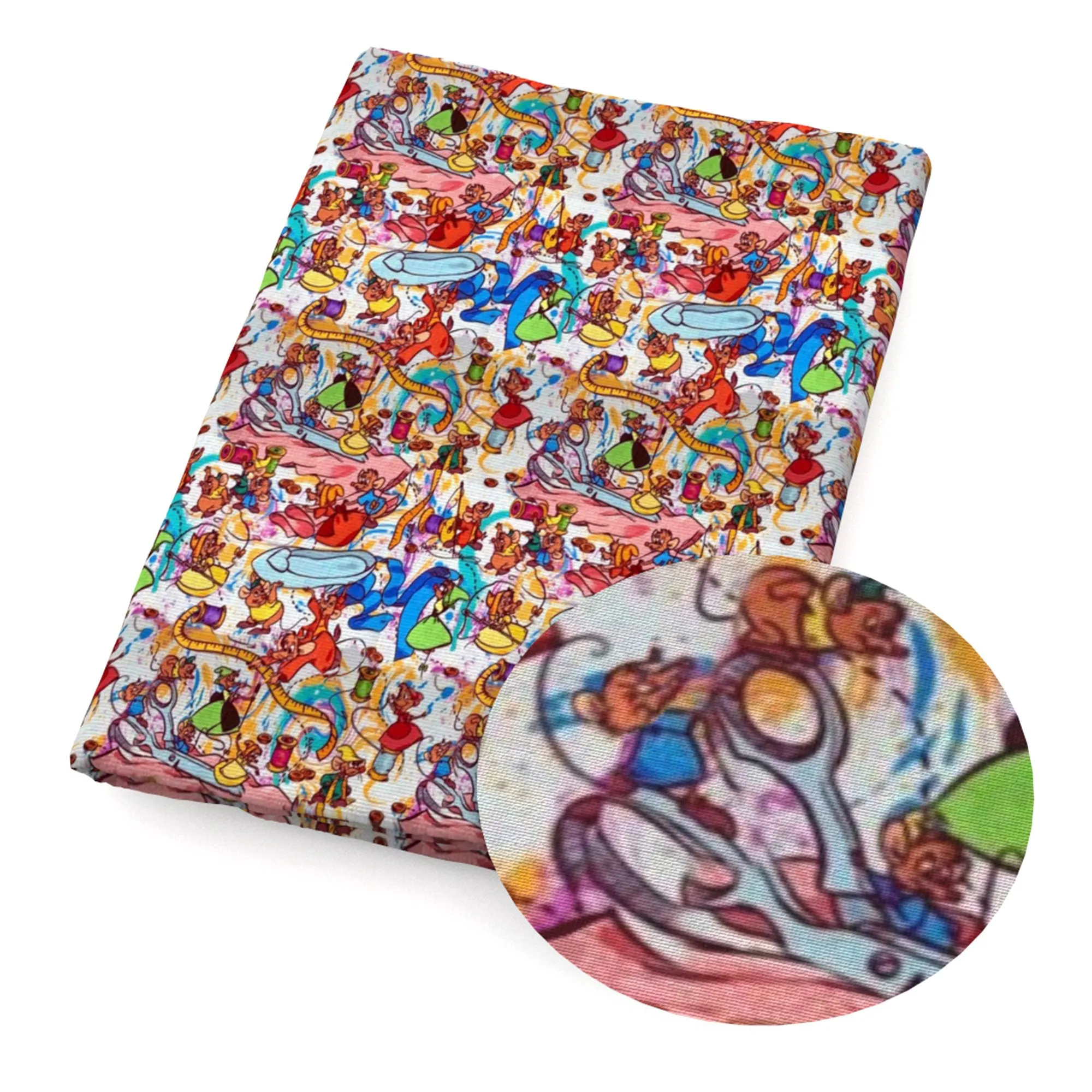 Cartoon Theme Printed Fabric
