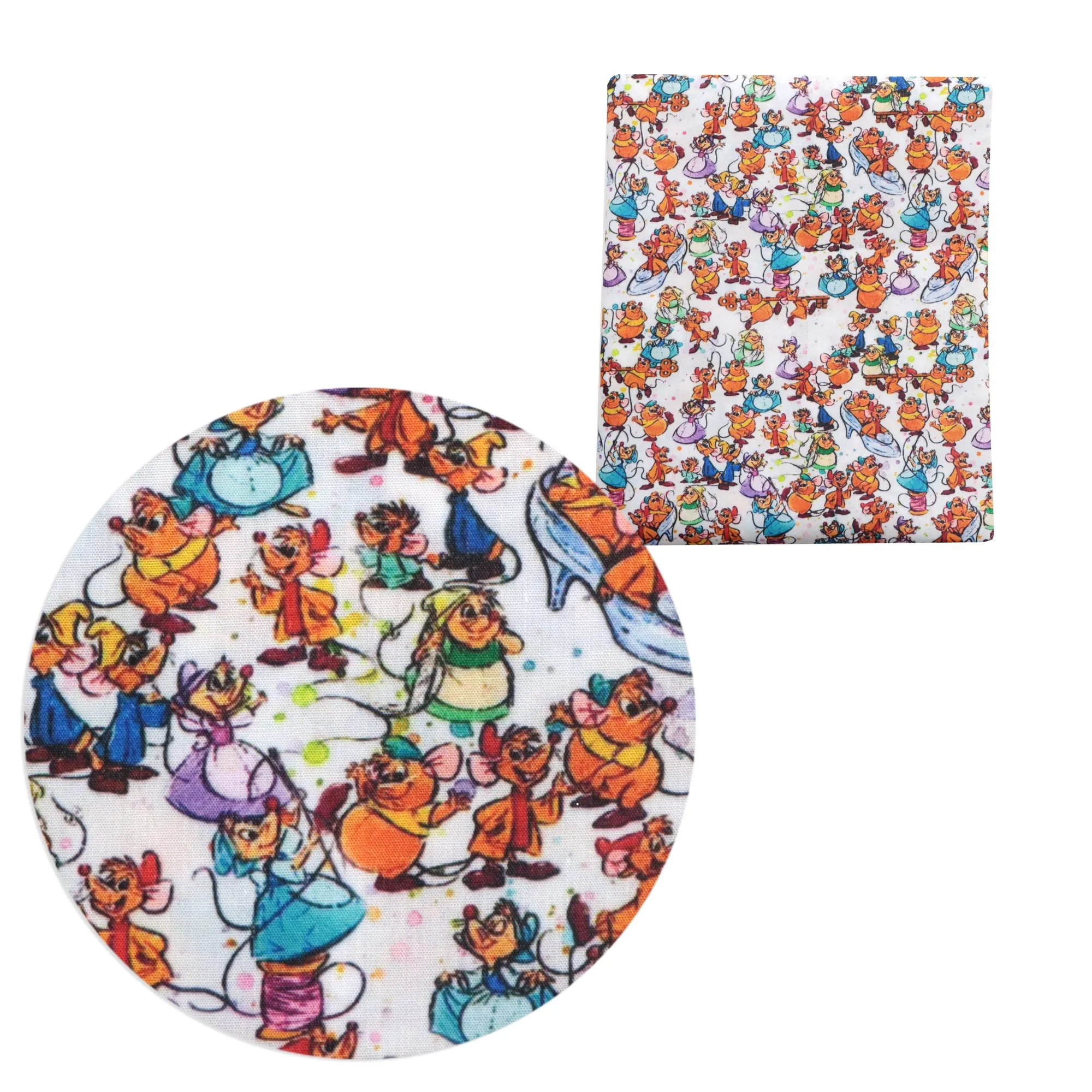 Cartoon Theme Printed Fabric