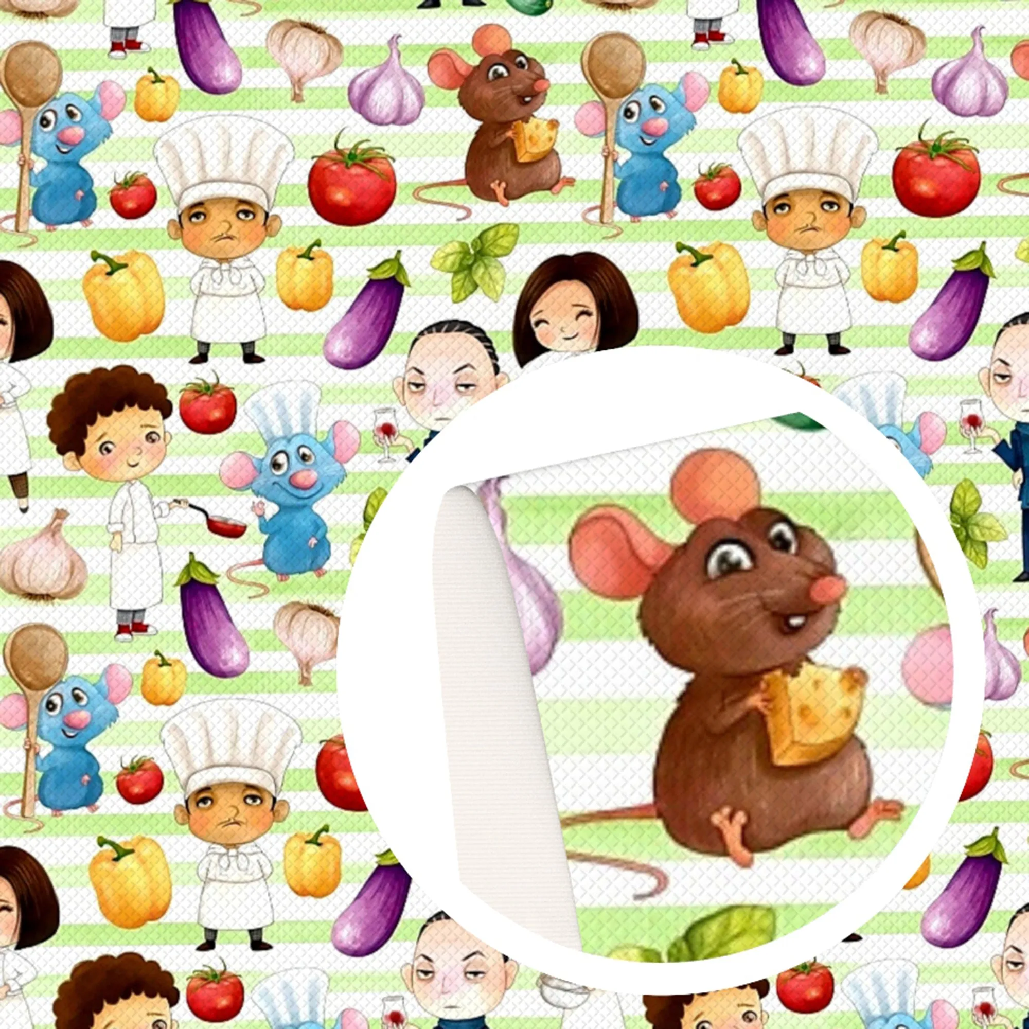 Cartoon Theme Printed Fabric