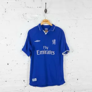 Chelsea 2001 Umbro Home Football Shirt - Blue - L