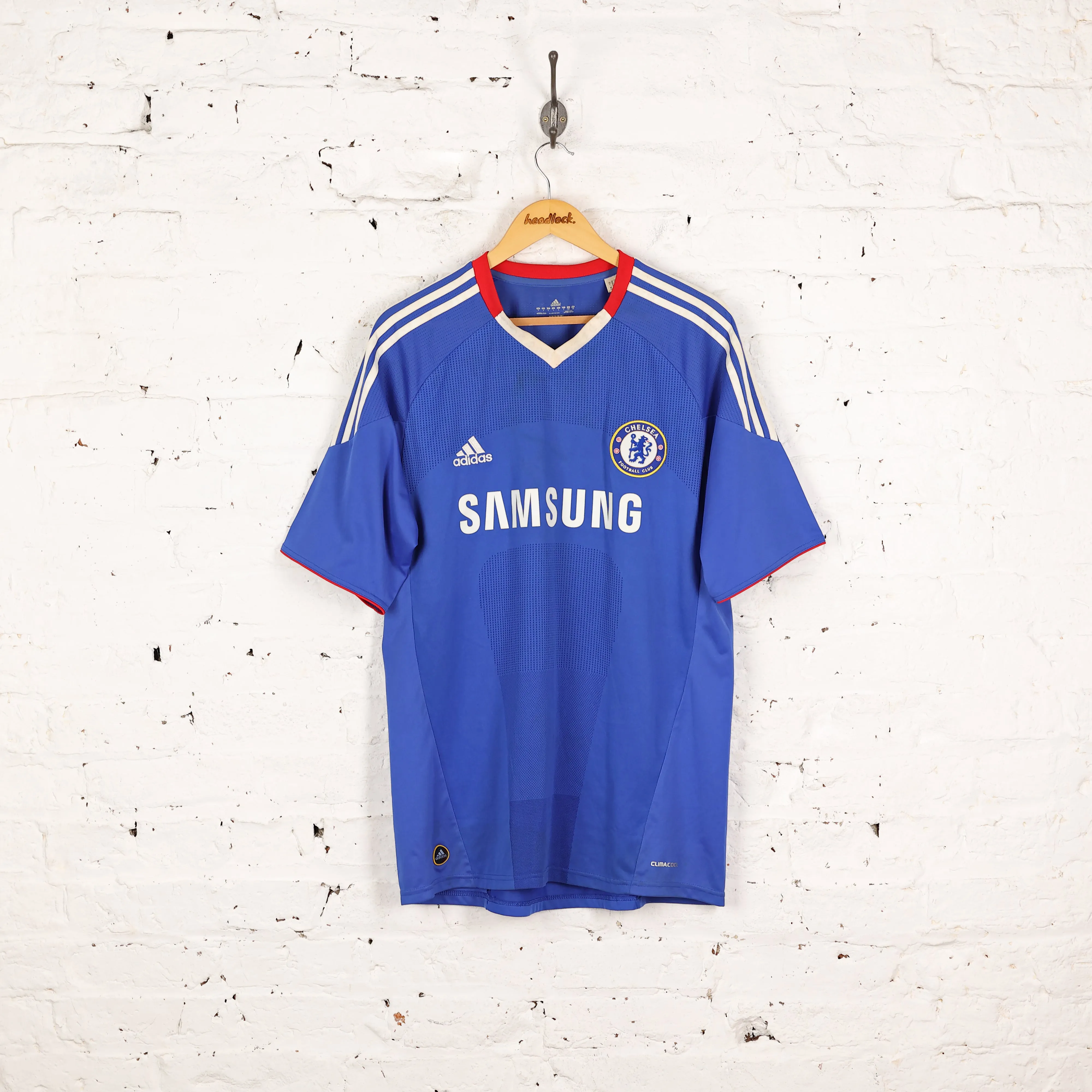 Chelsea 2010 Adidas Home Football Shirt - Blue - L