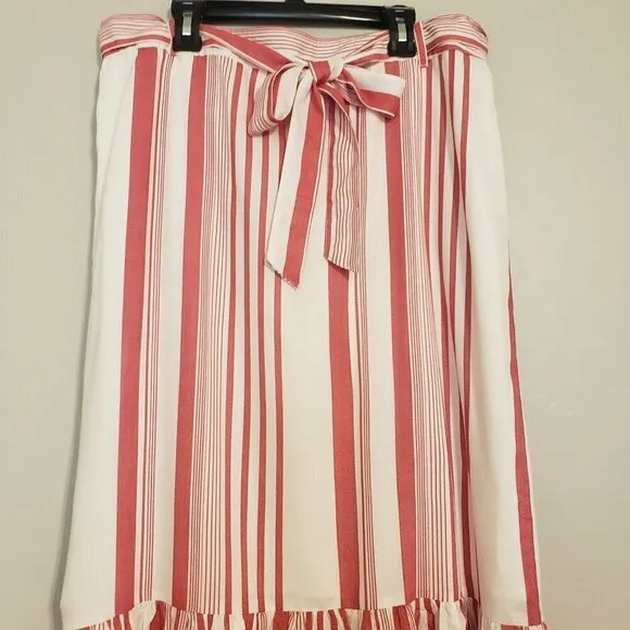 Chelsea &amp; Theodore Tie Waist Maxi Skirt size M NWT