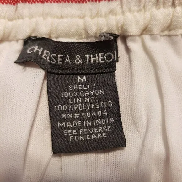Chelsea &amp; Theodore Tie Waist Maxi Skirt size M NWT