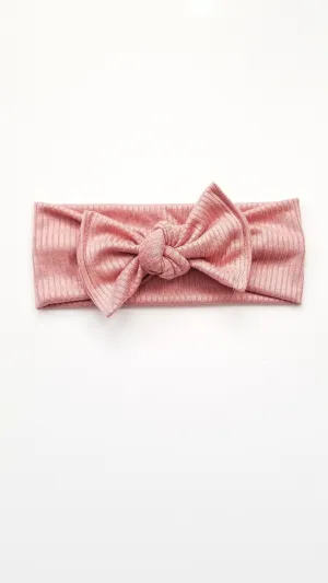 Chelsea Bow Headand | Blush