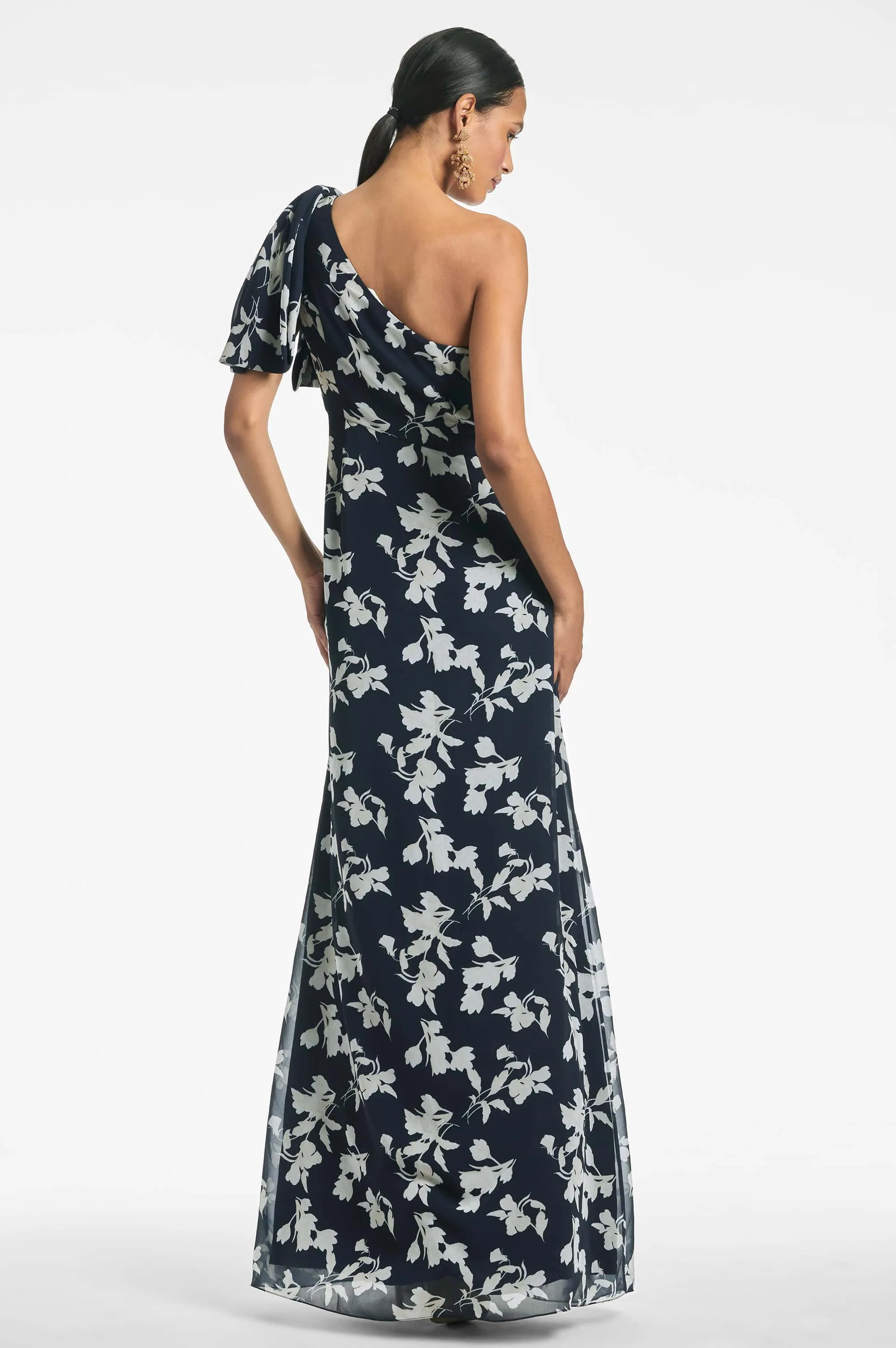 Chelsea Gown - Navy Venetia Petal