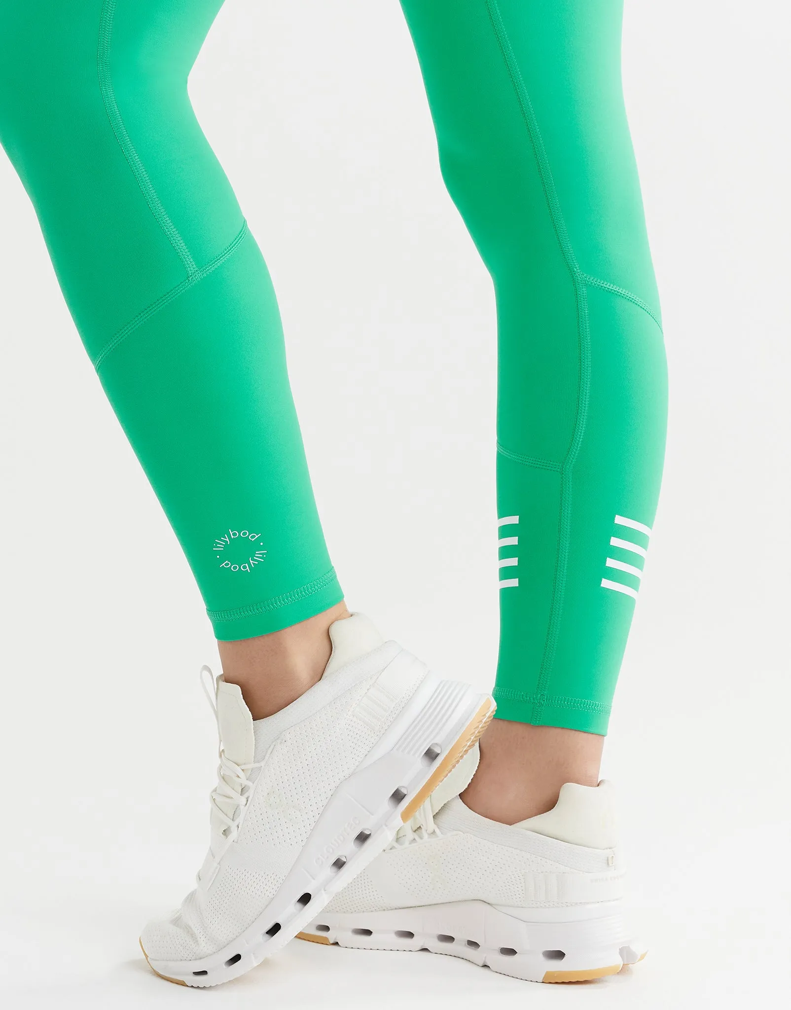 Chelsea Legging - Electric Green & Bright White