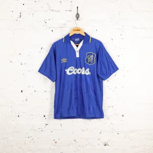 Chelsea Umbro 1995 Coors Home Football Shirt - Blue - M