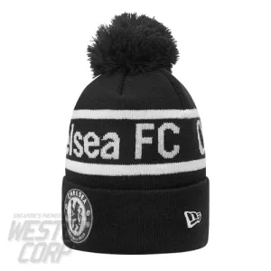 Chelsea Wordmark Black Bobble Knit