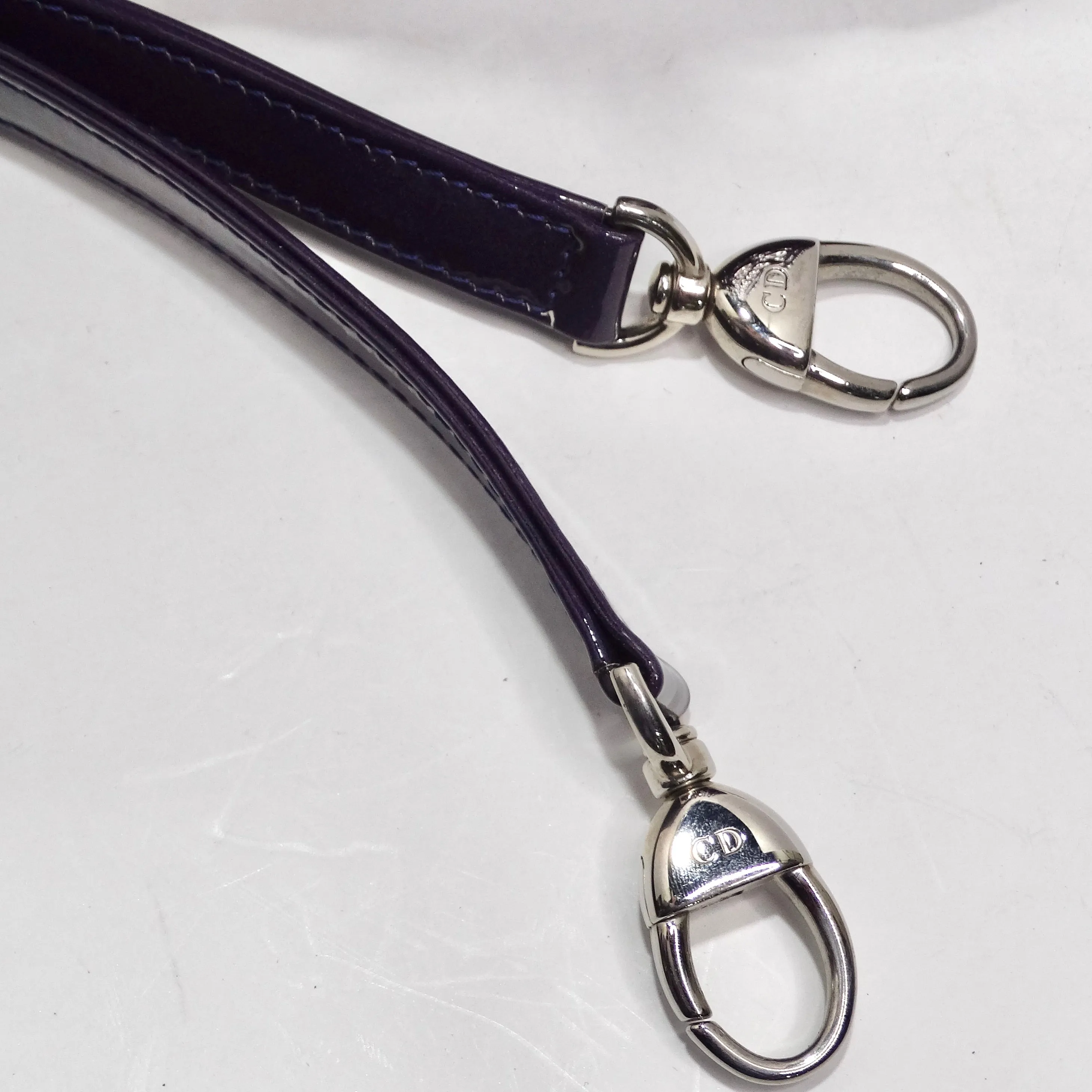 Christian Dior Patent Cannage Gradient Medium Lady Dior Purple Blue