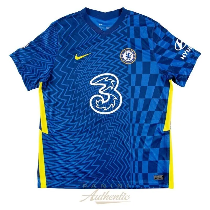 CHRISTIAN PULISIC Autographed 2021-22 Chelsea FC #10 Home Jersey PANINI