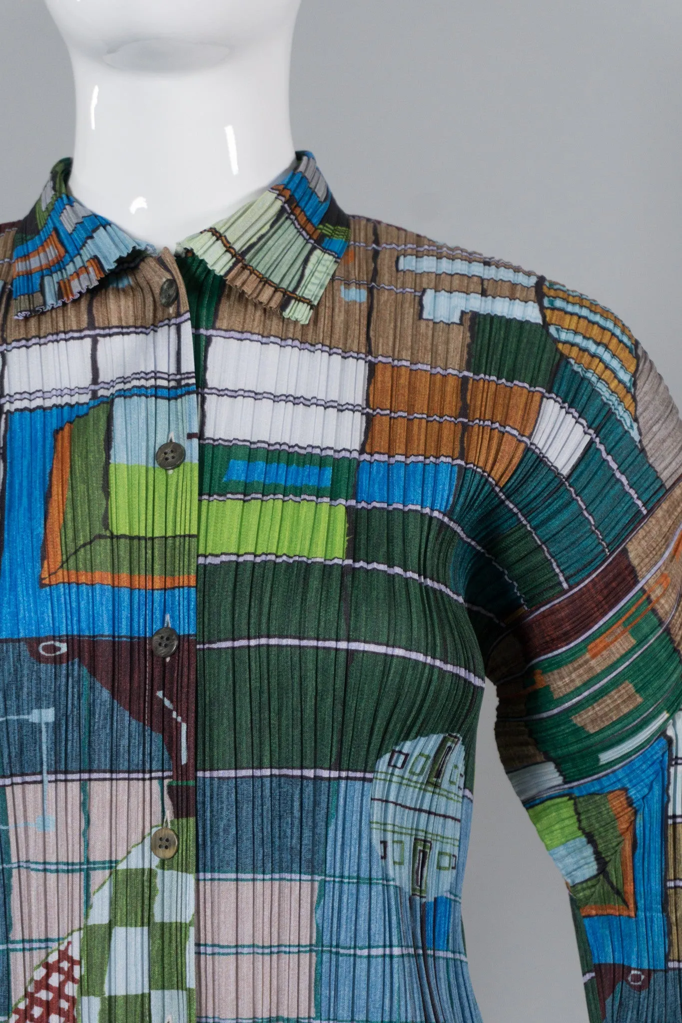 City & Man Pleated Blouse
