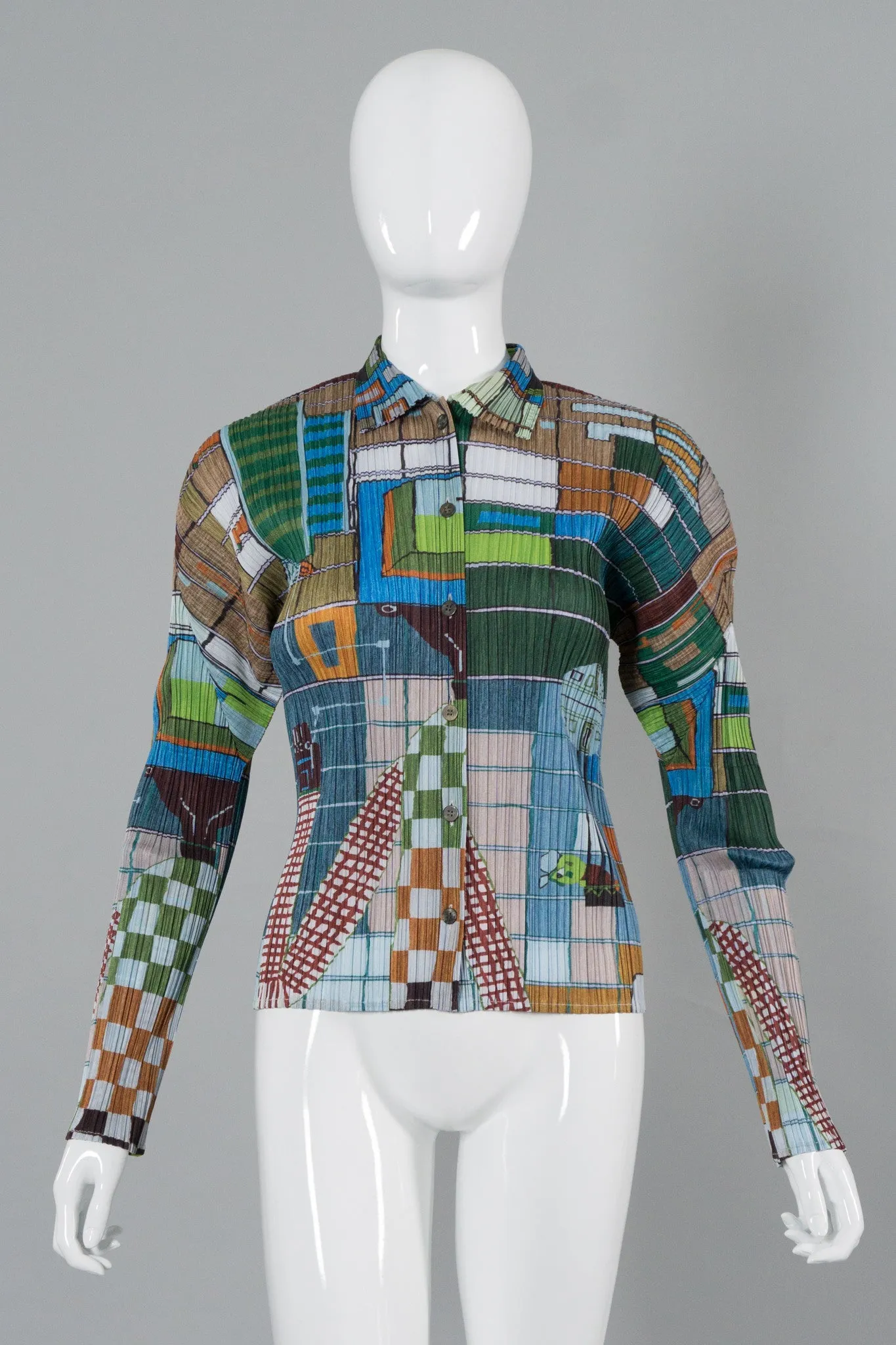 City & Man Pleated Blouse