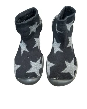 Collégien grey star slipper shoes size 3-4 Youth (EU 34/35)