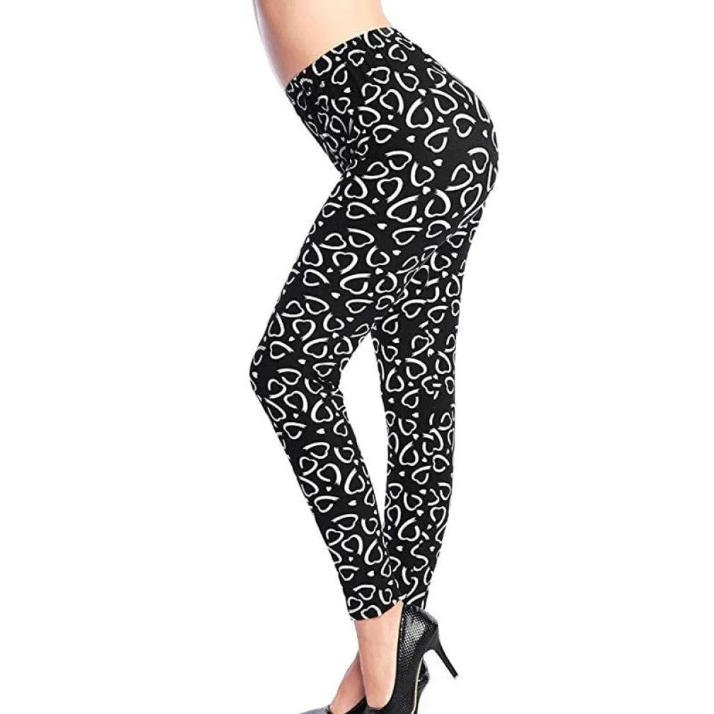 ContiNent 33 Womens for Leggins Graffiti Style Slim Stretch Trouser Army Green Leggings Deportes Pants
