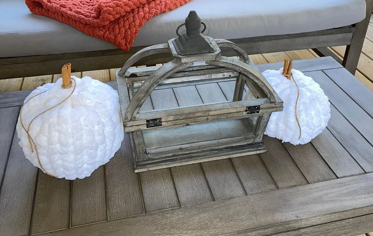 Cozy White Pumpkins
