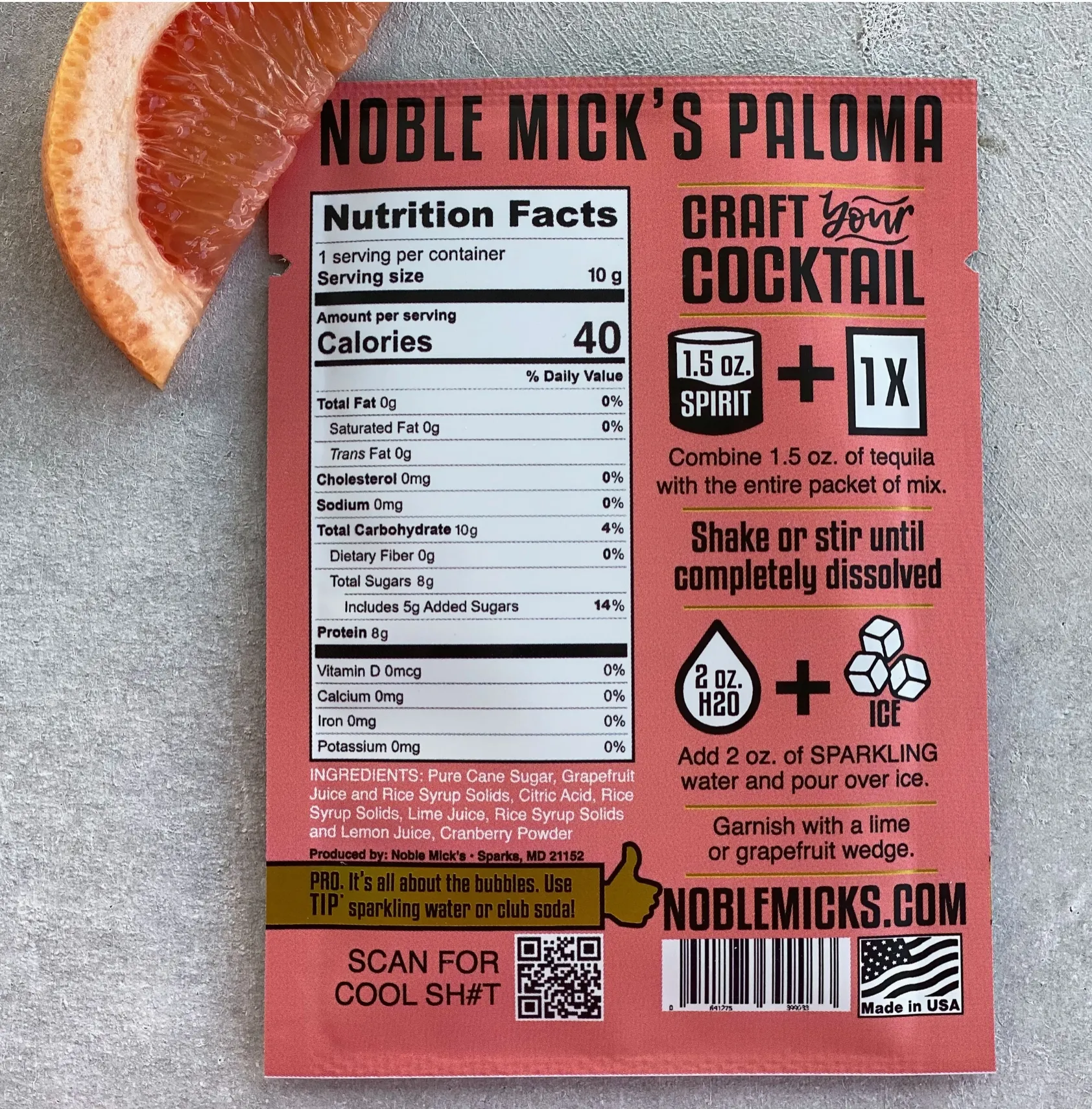 D Noble Mick's Single Serve Craft Cocktails
