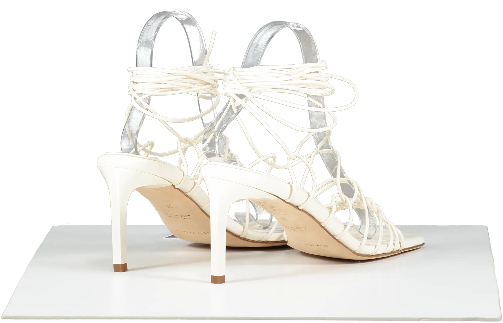 Dear Frances Cream Strappy Heels UK 6 EU 39 👠