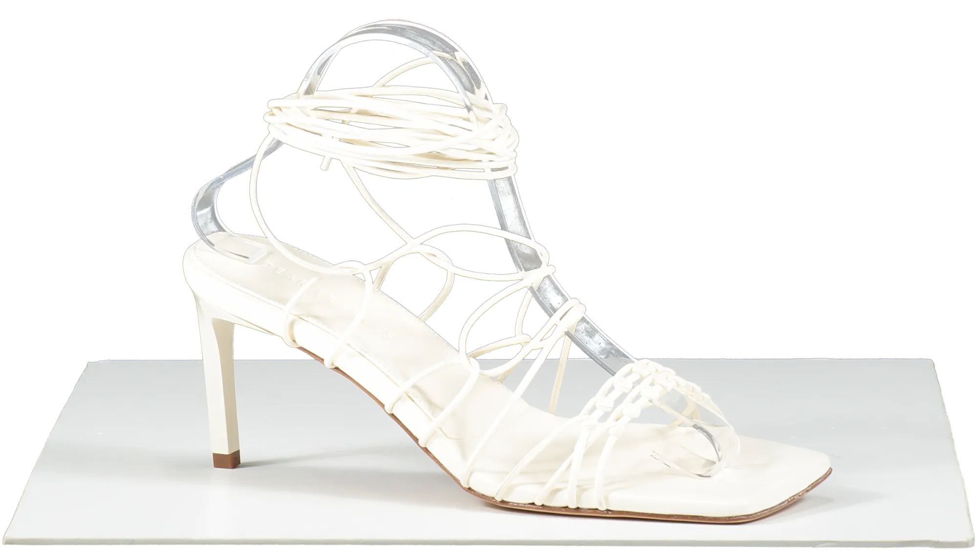 Dear Frances Cream Strappy Heels UK 6 EU 39 👠