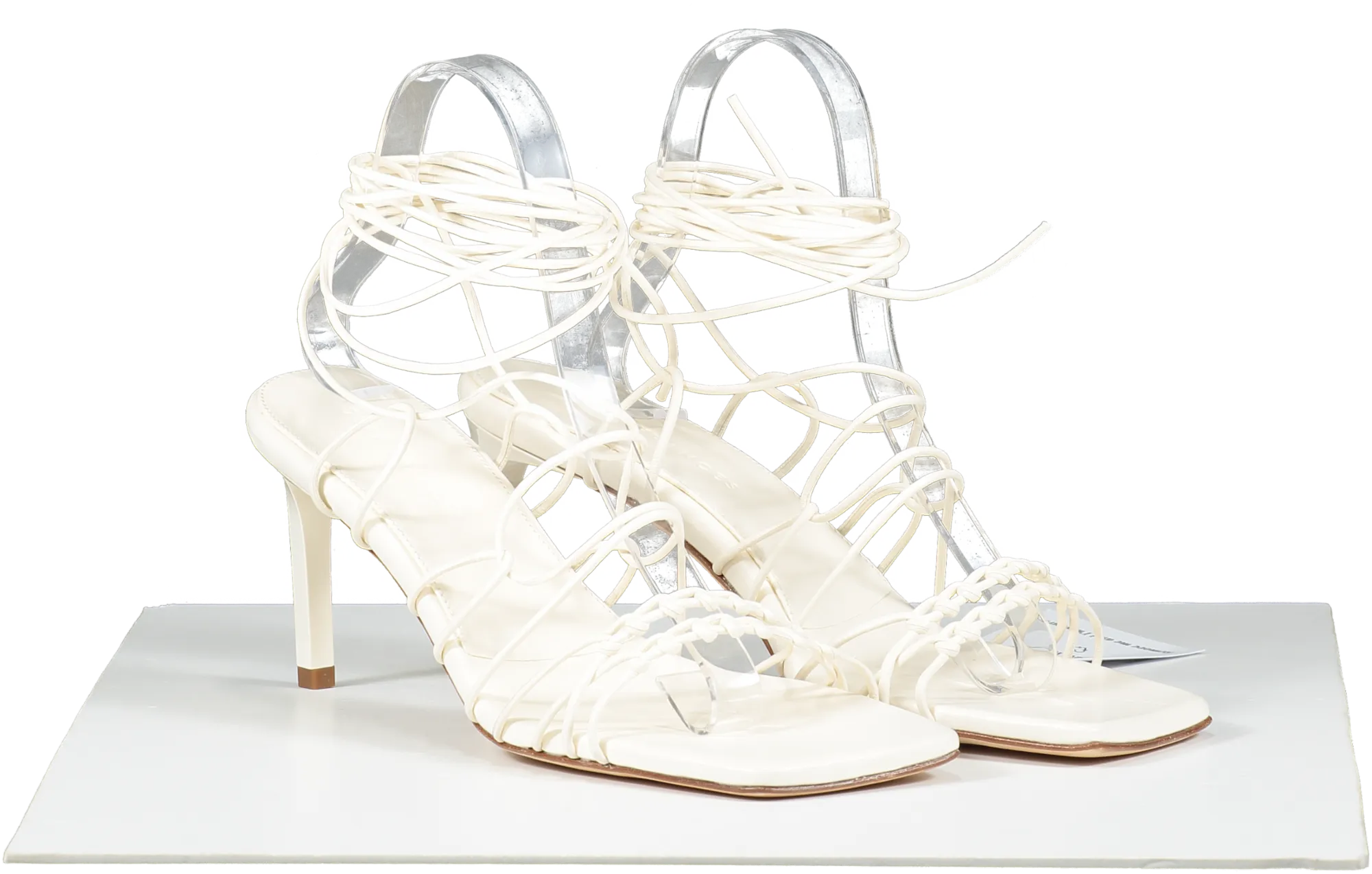 Dear Frances Cream Strappy Heels UK 6 EU 39 👠