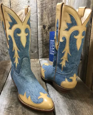 Denim & Natural Mule  Tres Outlaws  Classic  Men's Boot 2704