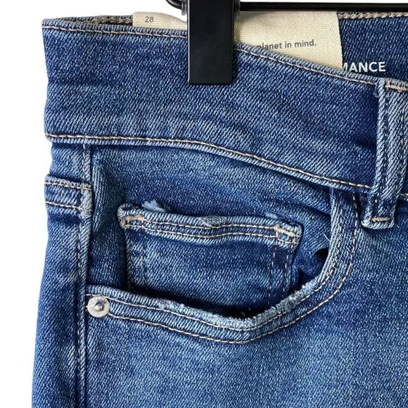 DL1961 Florence Mid-Rise Instasculpt Distressed Ankle Skinny Jeans Stretchy