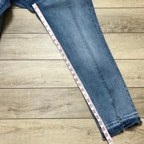DL1961 Mara Instasculpt Straight Split Ankle Crop Jeans Size 29