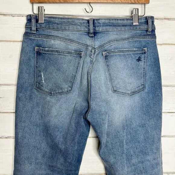 DL1961 Mara Instasculpt Straight Split Ankle Crop Jeans Size 29
