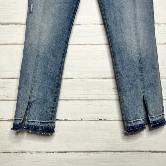 DL1961 Mara Instasculpt Straight Split Ankle Crop Jeans Size 29