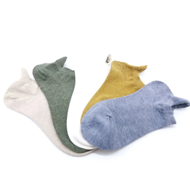Embroidered Expression Women Socks - 5 Pairs